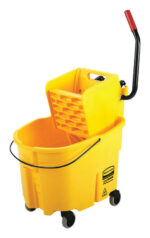 Rubbermaid WaveBrake 35 qt Mop Bucket Yellow 1887305