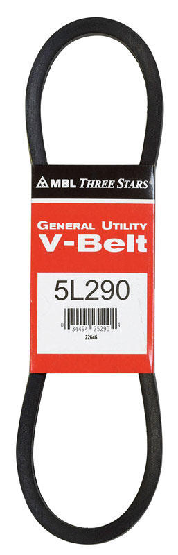 MBL Mitsuboshi FHP General Utility V-Belt 0.63 in. W X 29 in. L 5L290
