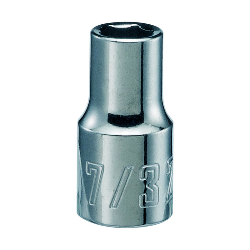 Craftsman 7/32 in. X 1/4 in. drive SAE 6 Point Standard Shallow Socket
