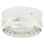 Westinghouse 5 in. H X 8.75 in. W X 8.75 in. L White Ceiling Fixture 6620300