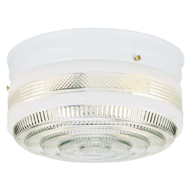Westinghouse 5 in. H X 8.75 in. W X 8.75 in. L White Ceiling Fixture 6620300