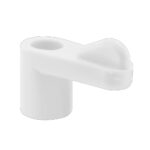 Prime-Line Bright White Plastic Screen Clip For 5/16 inch 12 pk PL7773