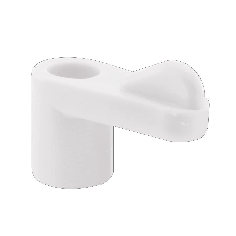 Prime-Line Bright White Plastic Screen Clip For 5/16 inch 12 pk PL7773