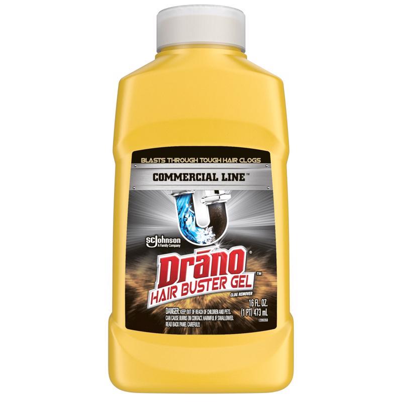 Drano Commercial Gel Hair Clog Remover 16 oz