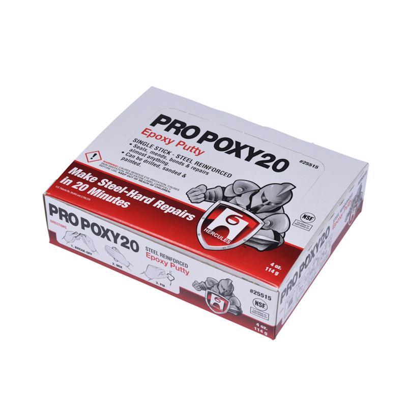 Propoxy 20 Hercules Gray Epoxy Putty Stick 4 oz