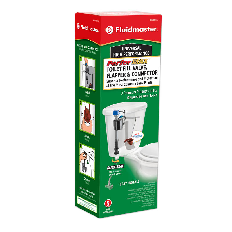 Fluidmaster Performax Fill Valve And Flapper Kit White Plastic - Image 2