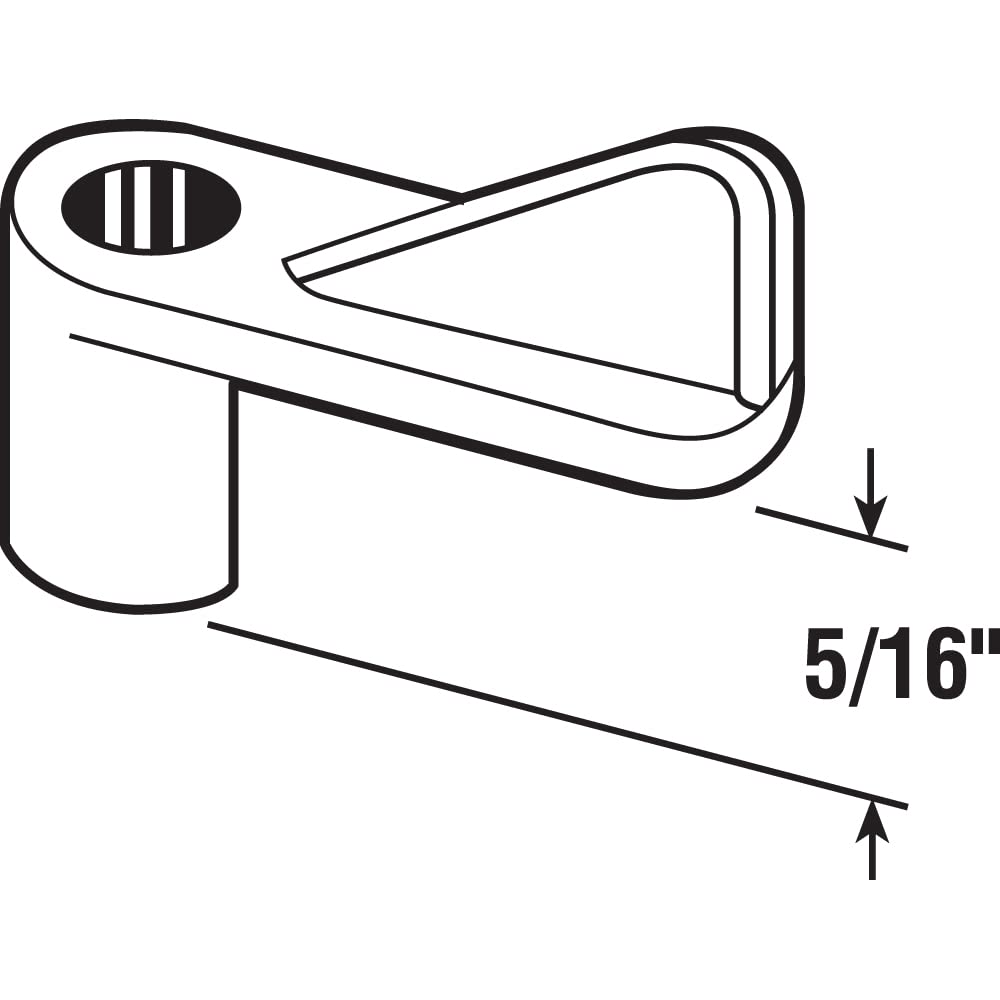 Prime-Line Bright White Plastic Screen Clip For 5/16 inch 12 pk PL7773 - Image 2