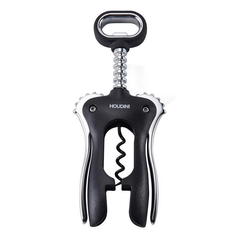 Houdini Black Stainless Steel Wing Corkscrew H1-012901T