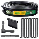 Master Mark 20 ft. L X 5 in. H Plastic Black Landscape Edging Kit