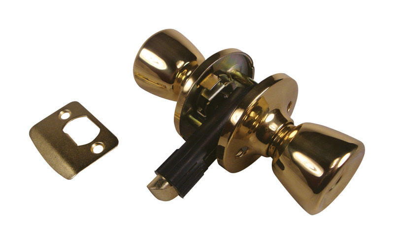 American Hardware Mobile Home D-601B Interior Door Lockset, Bright Brass
