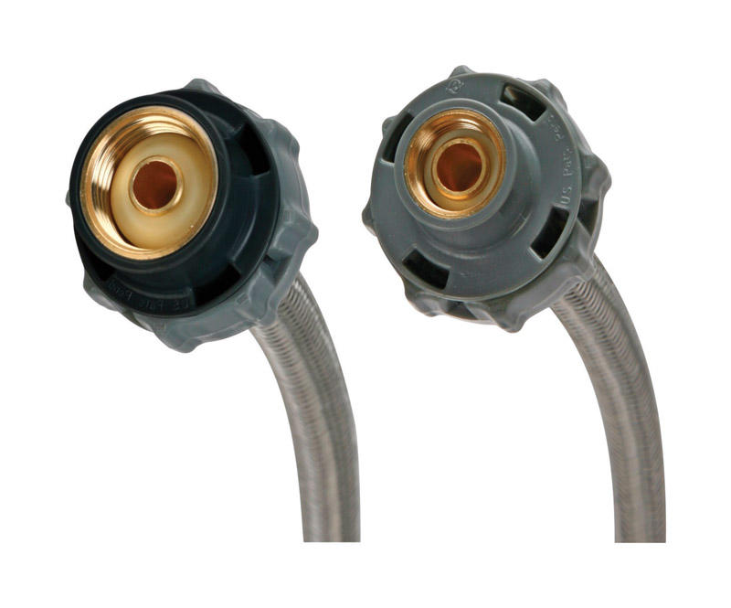 Fluidmaster 3/8 in. Compression X 1/2 in. D FIP 20 in. Stainless Steel Supply Line - Image 2