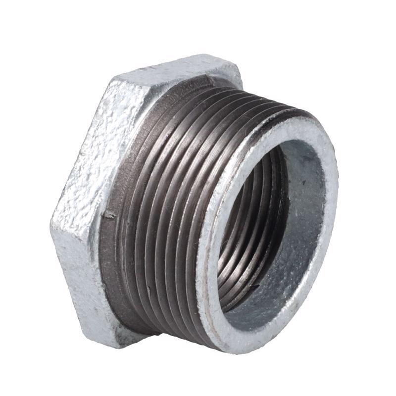 STZ Industries 1-1/2 in. MIP each X 1-1/4 in. D FIP Galvanized Malleable Iron Hex Bushing - Image 2