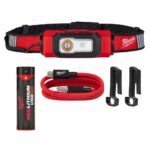 Milwaukee 600 lm Black/Red LED Rechargeable Head Lamp 2116-21