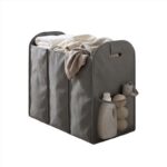 Zenna Home Light Gray Fabric Collapsible Hamper LT001ZH
