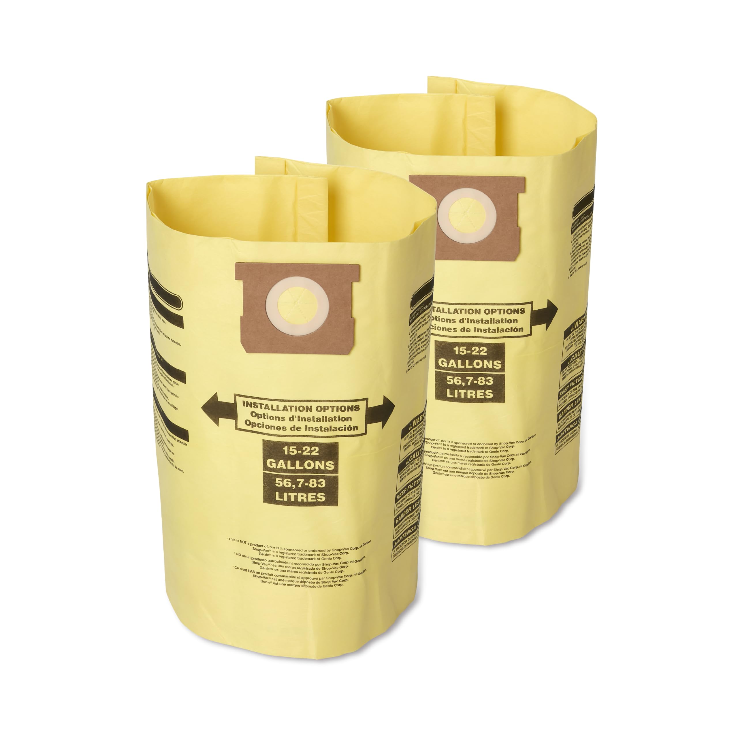 CRAFTSMAN CMXZVBE38769 15-22 Gal. Wet Dry Shop Vacuum Dust Collection Bags