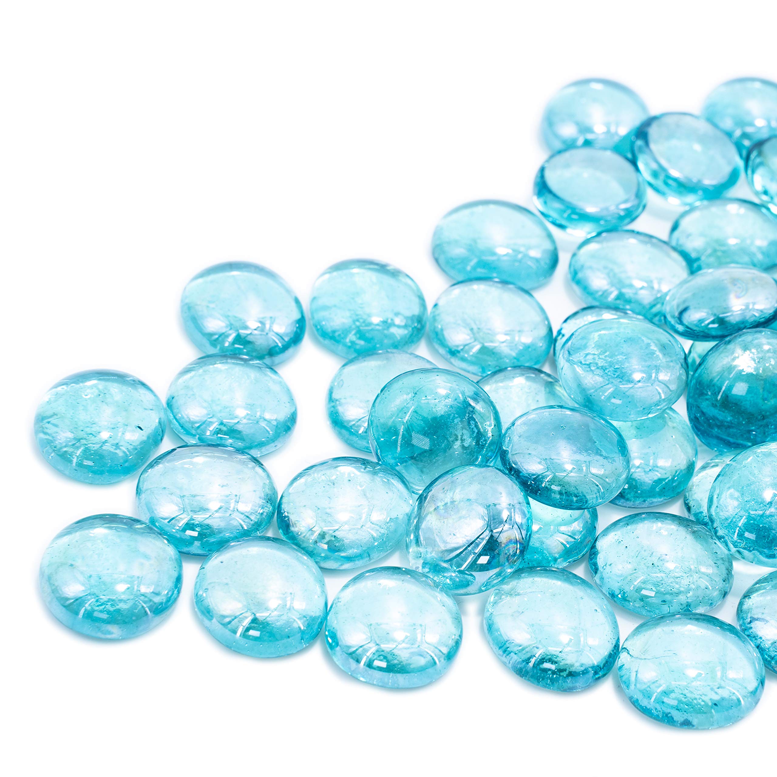 Bond Bodega Blue Gloss Glass Fire Pit Lava Glass 67982 - Image 2